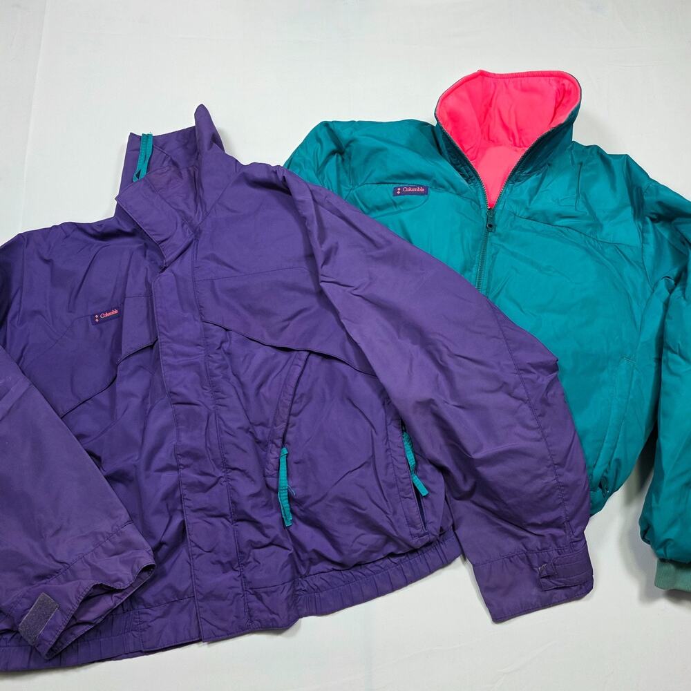 Vtg Columbia Whirlbird Nylon Retro 80s Ski Jacket Men’s Medium Colorful